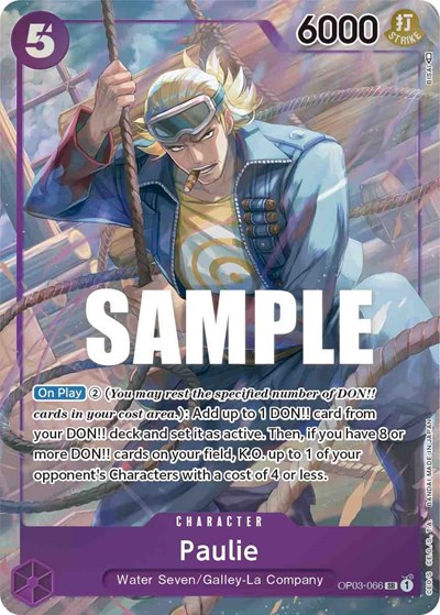Paulie (Alternate Art) #OP03-066 Pillars of Strength