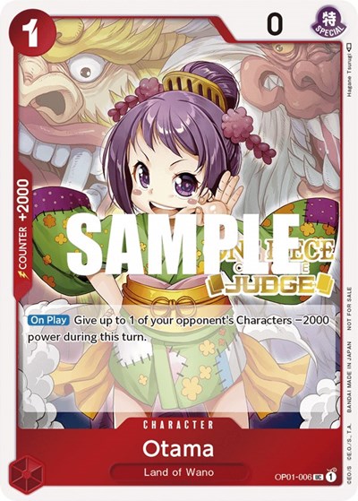 Otama (Judge) #OP01-006 One Piece Promotion Cards