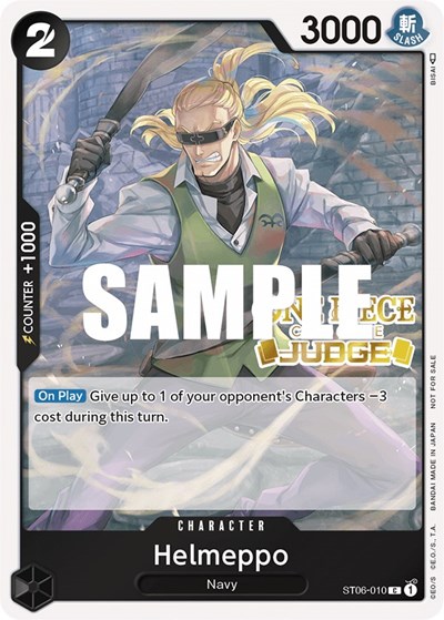 Helmeppo (Judge) #ST06-010 One Piece Promotion Cards