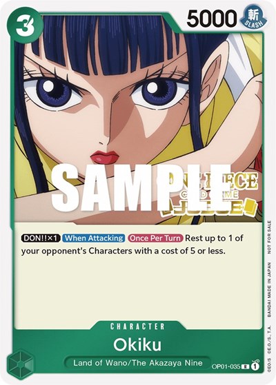 Okiku (Judge) #OP01-035 One Piece Promotion Cards