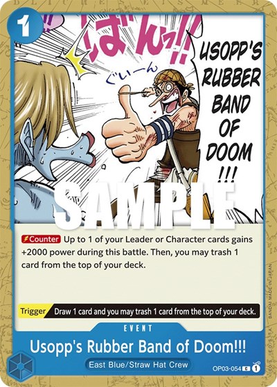 Usopp's Rubber Band of Doom!!! #OP03-054 Pillars of Strength