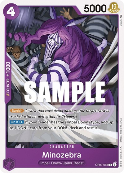 Minozebra #OP03-068 Pillars of Strength