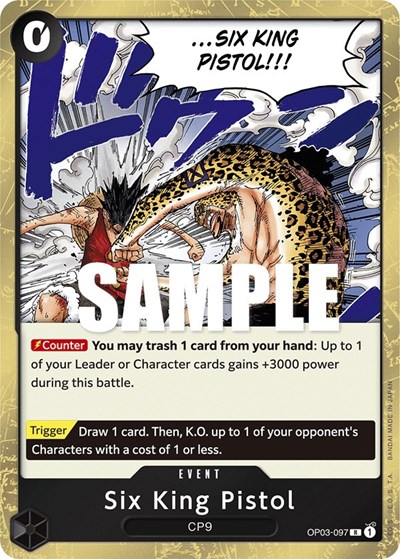 Six King Pistol #OP03-097 Pillars of Strength