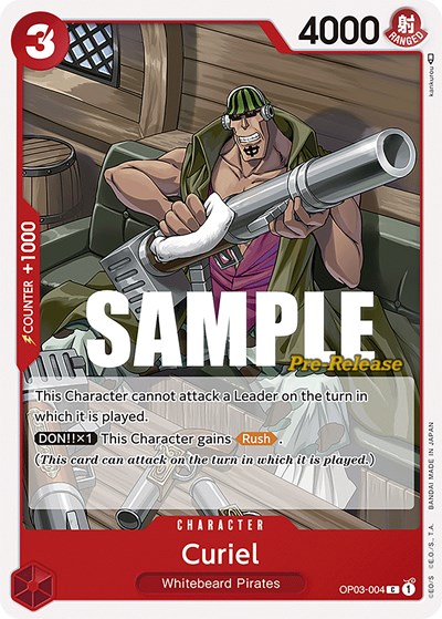 Curiel #OP03-004 Pillars of Strength Pre-Release Cards