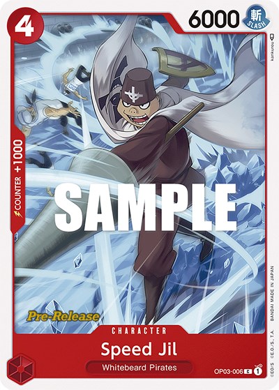 Speed Jil #OP03-006 Pillars of Strength Pre-Release Cards