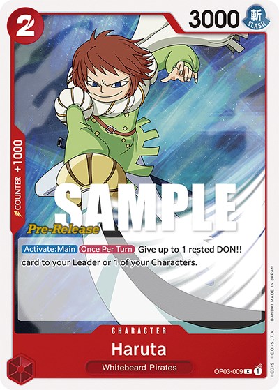 Haruta #OP03-009 Pillars of Strength Pre-Release Cards