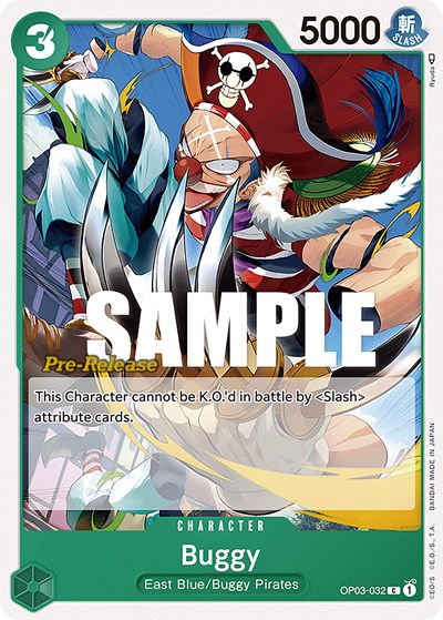 Buggy #OP03-032 Pillars of Strength Pre-Release Cards