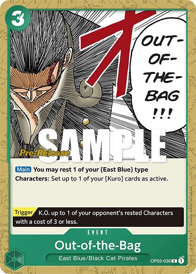 Out-of-the-Bag #OP03-036 Pillars of Strength Pre-Release Cards