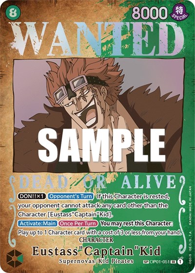 Eustass"Captain"Kid (Wanted Poster) #OP01-051 Pillars of Strength