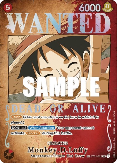 Monkey.D.Luffy (Wanted Poster) #ST01-012 Pillars of Strength