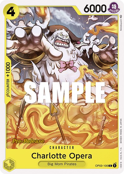 Charlotte Opera #OP03-106 Pillars of Strength Pre-Release Cards