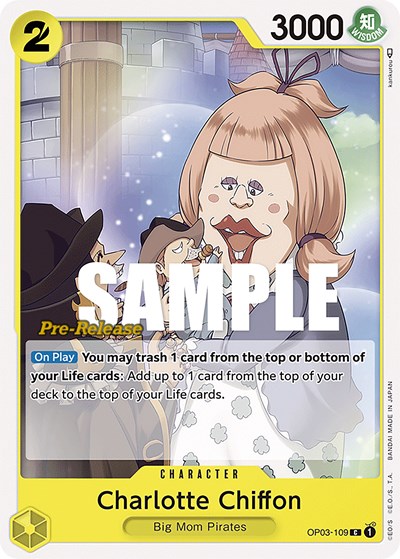Charlotte Chiffon #OP03-109 Pillars of Strength Pre-Release Cards