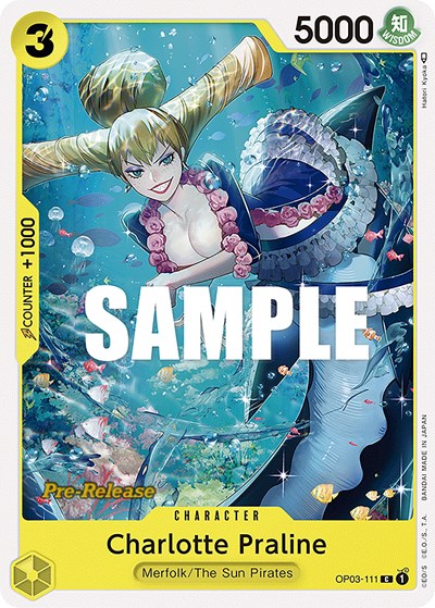 Charlotte Praline #OP03-111 Pillars of Strength Pre-Release Cards