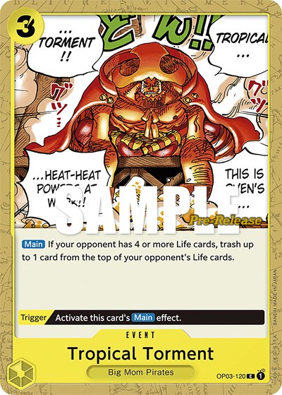 Tropical Torment #OP03-120 Pillars of Strength Pre-Release Cards