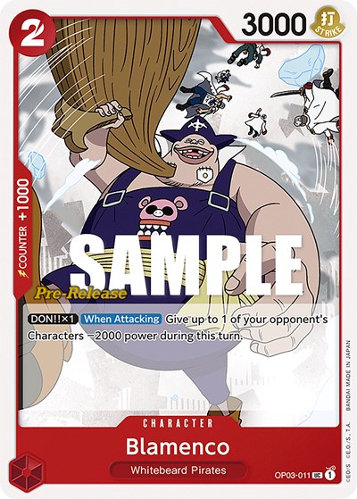 Blamenco #OP03-011 Pillars of Strength Pre-Release Cards