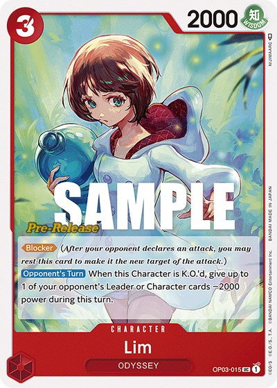 Lim #OP03-015 Pillars of Strength Pre-Release Cards