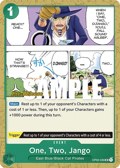 One, Two, Jango #OP03-039 Pillars of Strength Pre-Release Cards