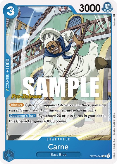 Carne #OP03-045 Pillars of Strength Pre-Release Cards