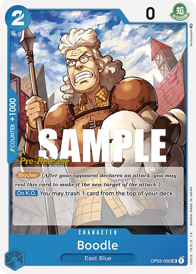 Boodle #OP03-050 Pillars of Strength Pre-Release Cards