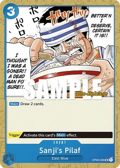 Sanji's Pilaf #OP03-056 Pillars of Strength Pre-Release Cards