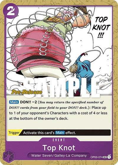 Top Knot #OP03-074 Pillars of Strength Pre-Release Cards