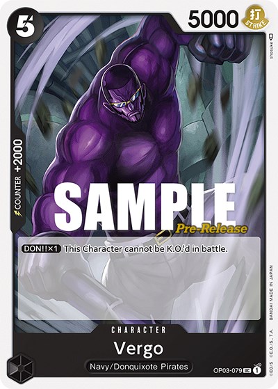 Vergo #OP03-079 Pillars of Strength Pre-Release Cards