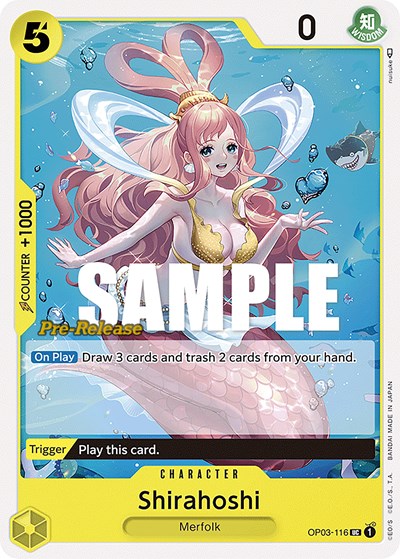 Shirahoshi #OP03-116 Pillars of Strength Pre-Release Cards