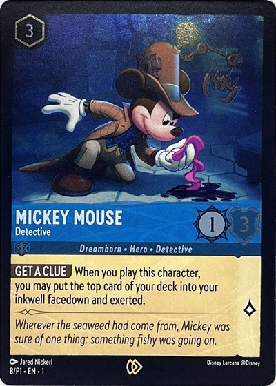 Mickey Mouse - Detective #8 Disney Lorcana Promo Cards