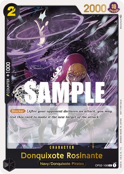 Donquixote Rosinante (Store Championship 2023 Participation Pack Vol.1) #OP02-108 One Piece Promotion Cards