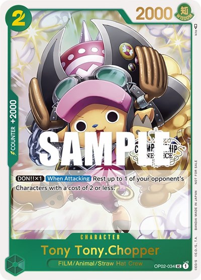 Tony Tony.Chopper (Store Championship 2023 Participation Pack Vol.1) #OP02-034 One Piece Promotion Cards