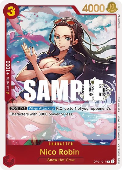 Nico Robin (Store Championship 2023 Participation Pack Vol.1) #OP01-017 One Piece Promotion Cards