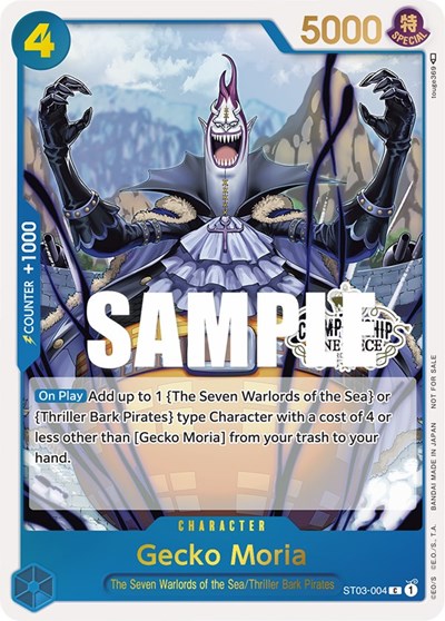 Gecko Moria (Store Championship 2023 Participation Pack Vol.1) #ST03-004 One Piece Promotion Cards
