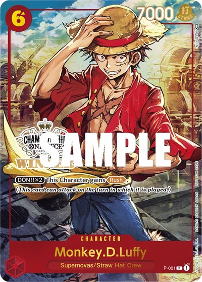 Monkey.D.Luffy (Store Championship Trophy Card) #P-001 One Piece Promotion Cards