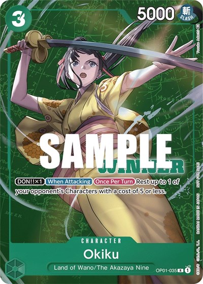 Okiku (Winner Pack Vol. 4) #OP01-035 One Piece Promotion Cards