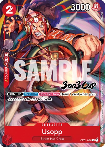 Usopp (3-on-3 Cup) [Participant] #OP01-004 One Piece Promotion Cards