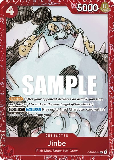 Jinbe (Premium Card Collection -ONE PIECE FILM RED Edition-) #OP01-014 One Piece Promotion Cards
