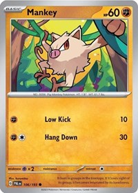 Mankey #106 Miscellaneous Cards & Products