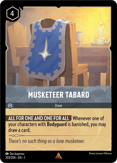 Musketeer Tabard #203 The First Chapter