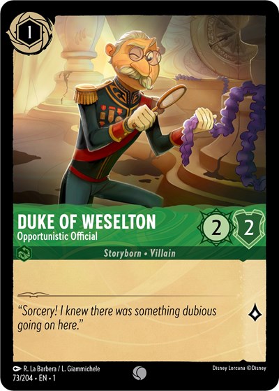 Duke of Weselton - Opportunistic Official #73 The First Chapter