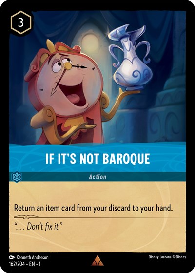 If It's Not Baroque #162 The First Chapter