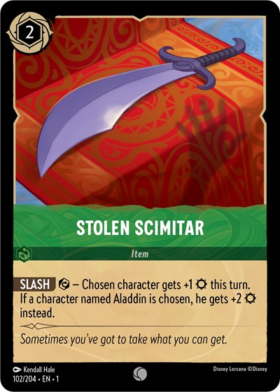 Stolen Scimitar #102 The First Chapter