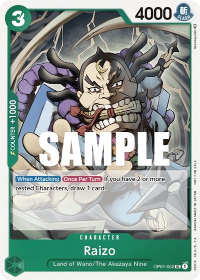 Raizo (Event Pack Vol. 2) #OP01-052 One Piece Promotion Cards