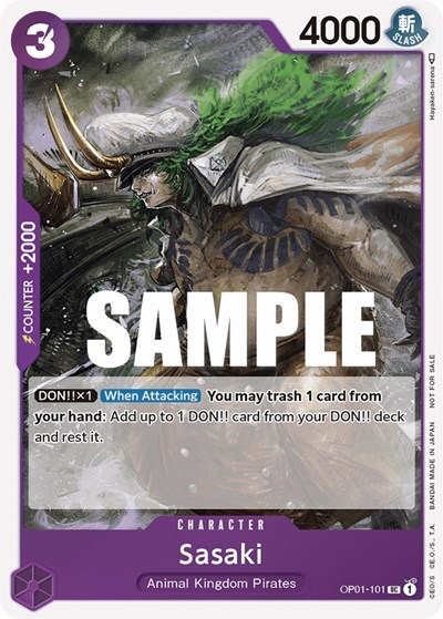Sasaki (Event Pack Vol. 2) #OP01-101 One Piece Promotion Cards