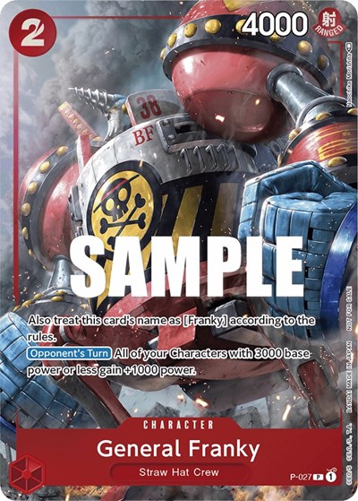 General Franky (Event Pack Vol. 2) #P-027 One Piece Promotion Cards