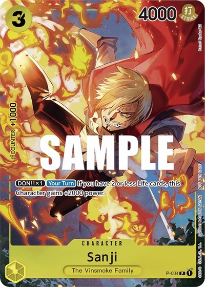 Sanji (Event Pack Vol. 2) #P-034 One Piece Promotion Cards
