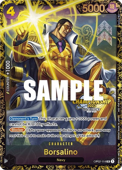 Borsalino (Championship 2023) #OP02-114 One Piece Promotion Cards