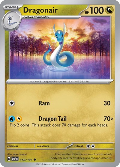 Dragonair #158 Obsidian Flames