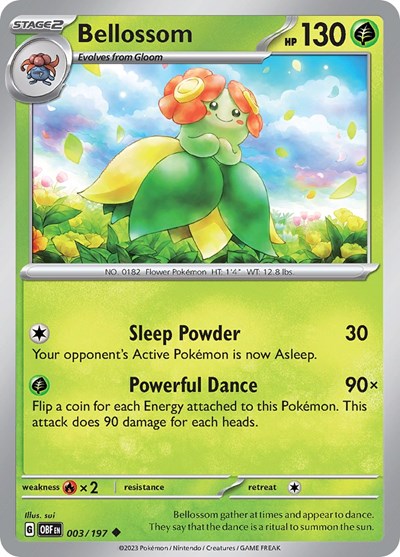 Bellossom #3 Obsidian Flames