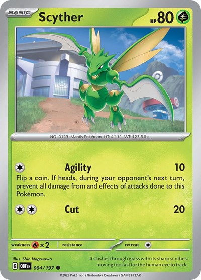 Scyther #4 Obsidian Flames
