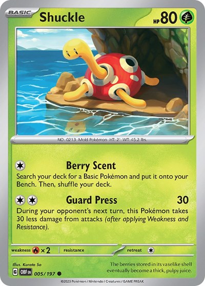 Shuckle #5 Obsidian Flames